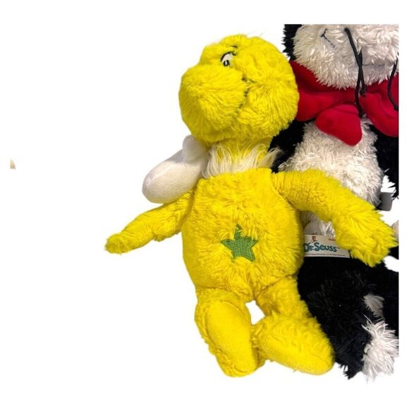 Cat in the hat and star bellied sneech plush toys 8-14" - Picture 2 of 4